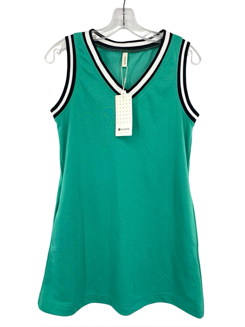 Evaless Sporty Tennis V-Neck Sleeveless Dress New Size Small